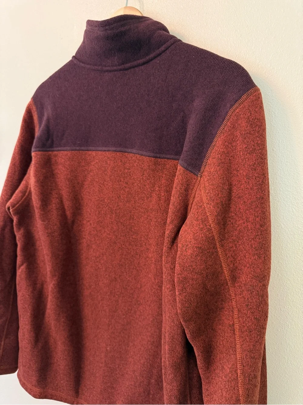 The North Face Gordon Lyons Full Zip Fleece Sweater Jacket Brandywine Orange L